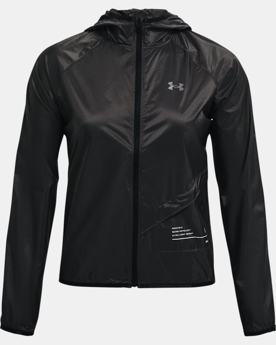 Women's UA Qualifier Storm Packable Jacket, Gray, pdpMainDesktop image number 6